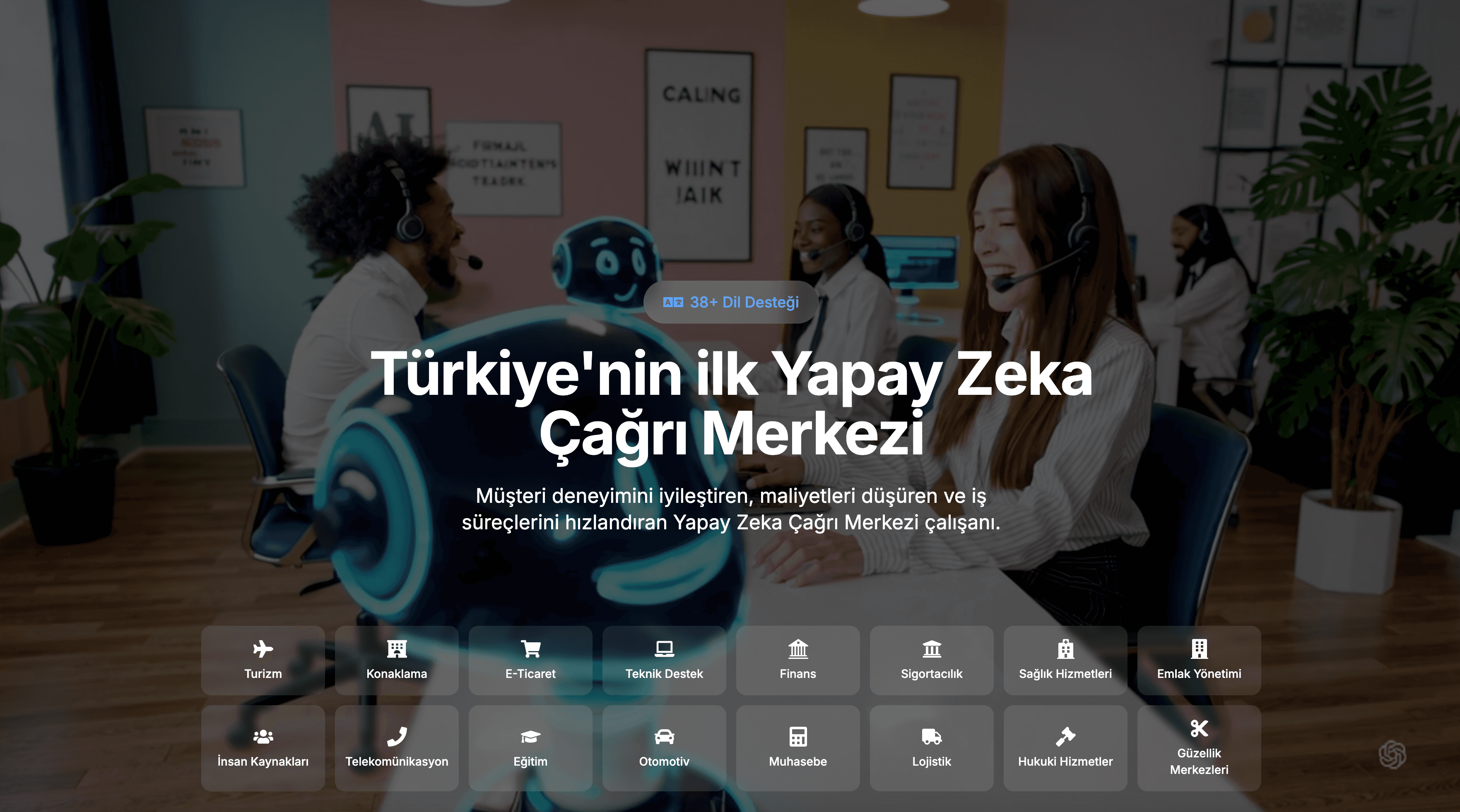 Livacall - Yapay Zeka Müşteri Destek Asistanı industry visualization